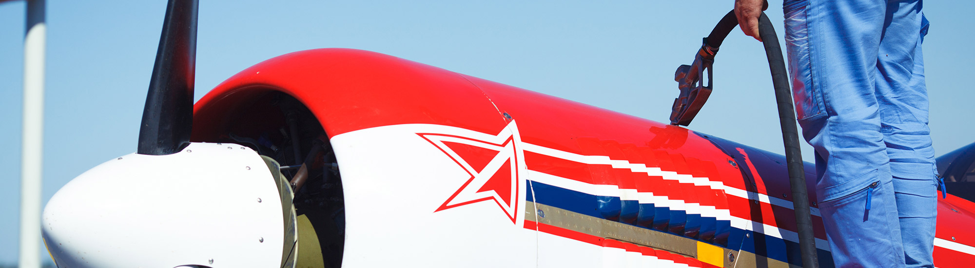 refueling an airplane